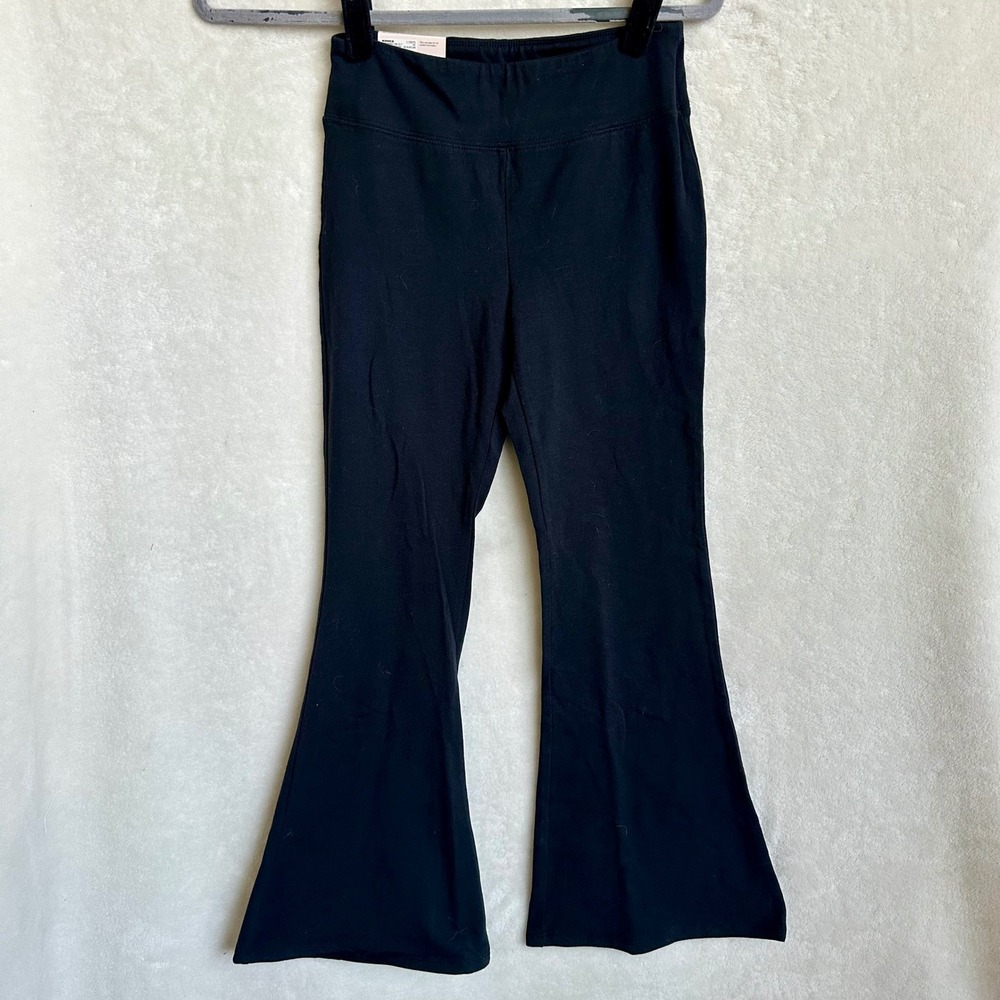 NWT SO High Rise Flare Leggings Black Girls L 10/12‎ Y2K Retro 70s